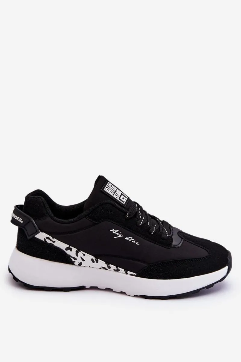 Outlet Big Star Shoes Damskie Sneakersy Memory Foam System Big Star LL274956 Czarne
