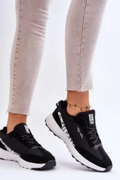 Outlet Big Star Shoes Damskie Sneakersy Memory Foam System Big Star LL274956 Czarne