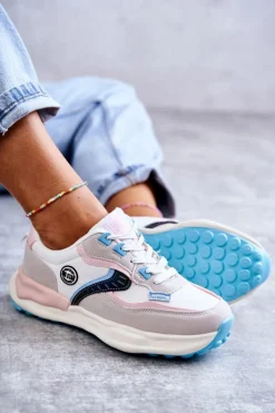 Buty Sportowe Big Star|Sneakersy Damskie></noscript>Big Star Shoes Damskie Sneakersy Sportowe Big Star KK274097 Biało-Różowe