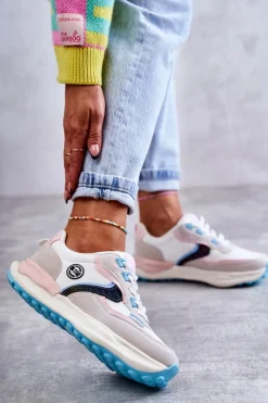 Buty Sportowe Big Star|Sneakersy Damskie></noscript>Big Star Shoes Damskie Sneakersy Sportowe Big Star KK274097 Biało-Różowe