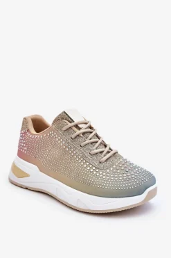 New Damskie Sneakersy Z Cyrkoniami Multikolor Raiden Damskie Buty Sportowe Na Platformie|Sneakersy Damskie