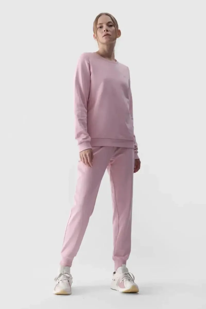 Best 4F Damskie Spodnie Dresowe Joggery WMM00TTROF0945-56S Różowe