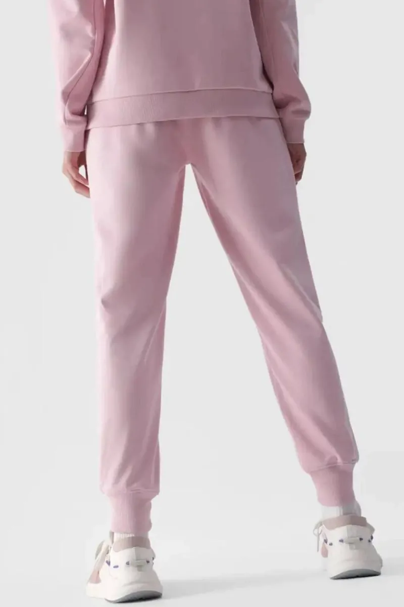 Best 4F Damskie Spodnie Dresowe Joggery WMM00TTROF0945-56S Różowe