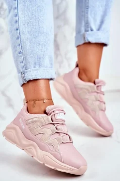 Online Big Star Shoes Damskie Sportowe Buty Big Star Różowe GG274637