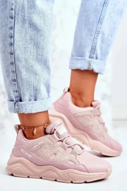 Online Big Star Shoes Damskie Sportowe Buty Big Star Różowe GG274637