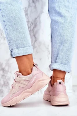 Online Big Star Shoes Damskie Sportowe Buty Big Star Różowe GG274637