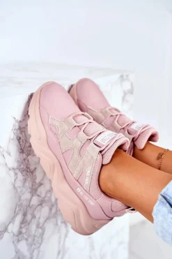 Online Big Star Shoes Damskie Sportowe Buty Big Star Różowe GG274637