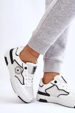 Buty Sportowe Big Star|Sneakersy Damskie>Big Star Shoes Damskie Sportowe Buty Big Star LL274440 Biało-Czarne