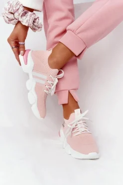 Outlet GOE Damskie Sportowe Buty HH2N4019 Różowe