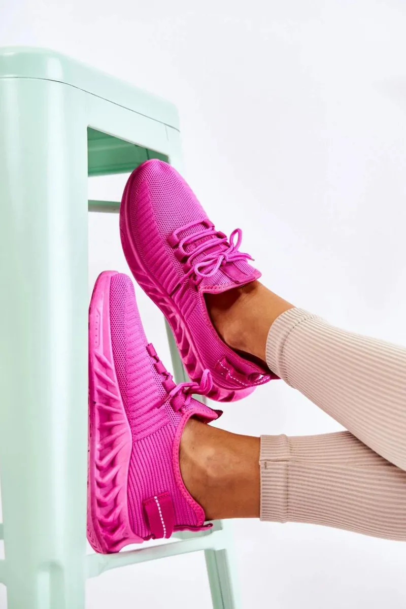 Sale Damskie Sportowe Buty Materiałowe Różowe Lenney Damskie Sneakersy Damskie