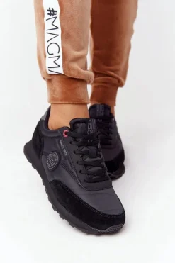 Trampki Damskie Big Star|Buty Sportowe Big Star>Big Star Shoes Damskie Sportowe Buty Memory Foam Big Star HH274528 Czarne