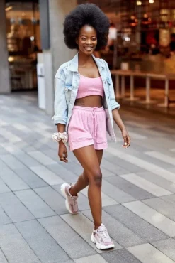 Sale Big Star Shoes Damskie Sportowe Buty Memory Foam Big Star HH274258 Fioletowe