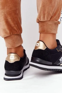 Discount Big Star Shoes Damskie Sportowe Buty Memory Foam Big Star HH274272 Czarne