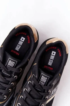 Discount Big Star Shoes Damskie Sportowe Buty Memory Foam Big Star HH274272 Czarne