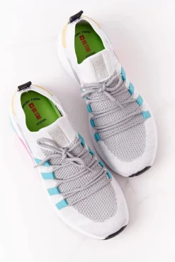 Hot Big Star Shoes Damskie Sportowe Buty Memory Foam Big Star HH274531 Biało-Szare