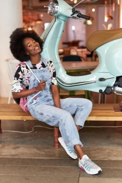 Hot Big Star Shoes Damskie Sportowe Buty Memory Foam Big Star HH274531 Biało-Szare