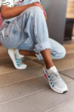 Hot Big Star Shoes Damskie Sportowe Buty Memory Foam Big Star HH274531 Biało-Szare