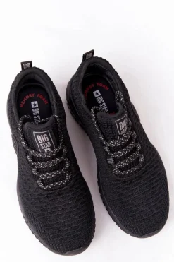 Trampki Damskie Big Star|Big Star>Big Star Shoes Damskie Sportowe Buty Memory Foam Big Star HH274298 Czarne