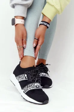 Online Big Star Shoes Damskie Sportowe Buty Memory Foam Big Star HH274359 Czarne