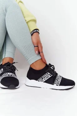 Online Big Star Shoes Damskie Sportowe Buty Memory Foam Big Star HH274359 Czarne