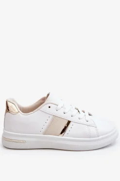 Boto Damskie Sportowe Buty Na Platformie Białe Soris