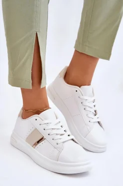 Boto Damskie Sportowe Buty Na Platformie Białe Soris