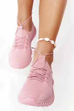 Sale Boto Damskie Sportowe Buty Slip-on Różowe Do It