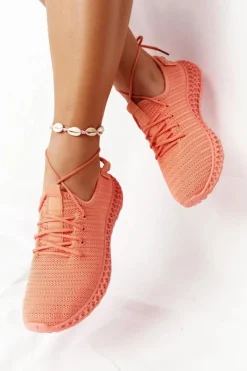 Boto Damskie Sportowe Buty Slip-on Koralowe Do It