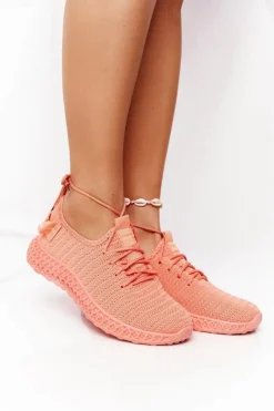 Boto Damskie Sportowe Buty Slip-on Koralowe Do It