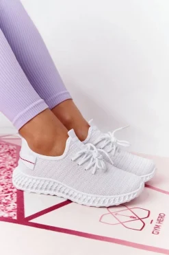 Hot Boto Damskie Sportowe Buty Slip-on Białe Do It