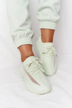 Discount Damskie Sportowe Buty Sneakersy Jasnozielone Amazing Damskie Buty Sportowe Na Platformie