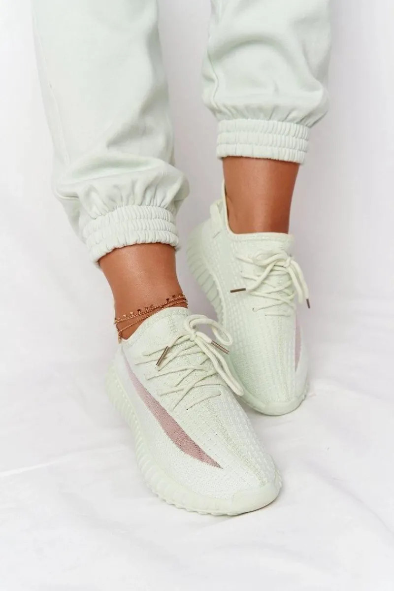Discount Damskie Sportowe Buty Sneakersy Jasnozielone Amazing Damskie Buty Sportowe Na Platformie