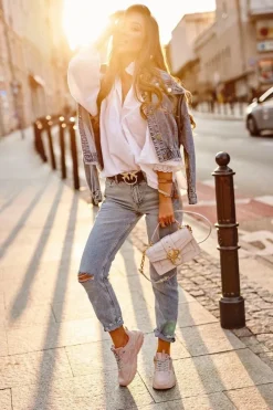 Damskie Sportowe Buty Sneakersy Big Star GG274655 Różowe Damskie Trampki Damskie Big Star|Big Star