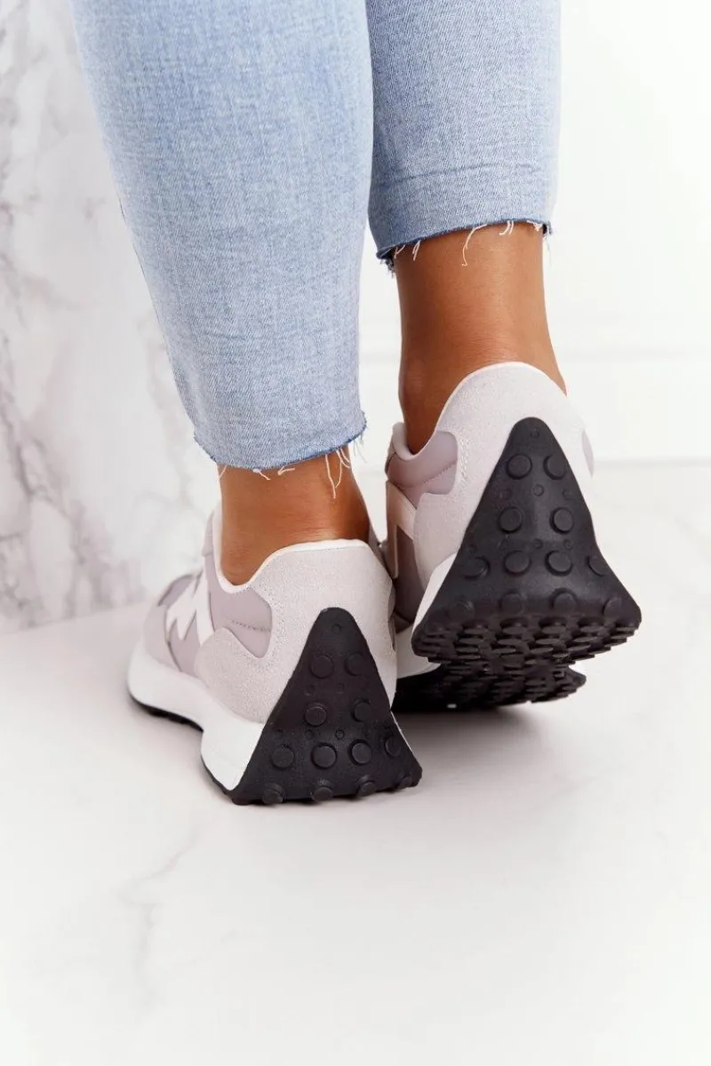 New Damskie Sportowe Buty Sneakersy Szare Move On Damskie Buty Sportowe Na Platformie