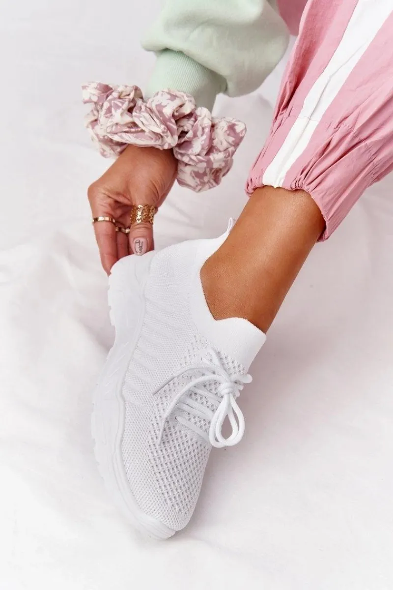 New Boto Damskie Sportowe Buty Sneakersy Białe Ruler