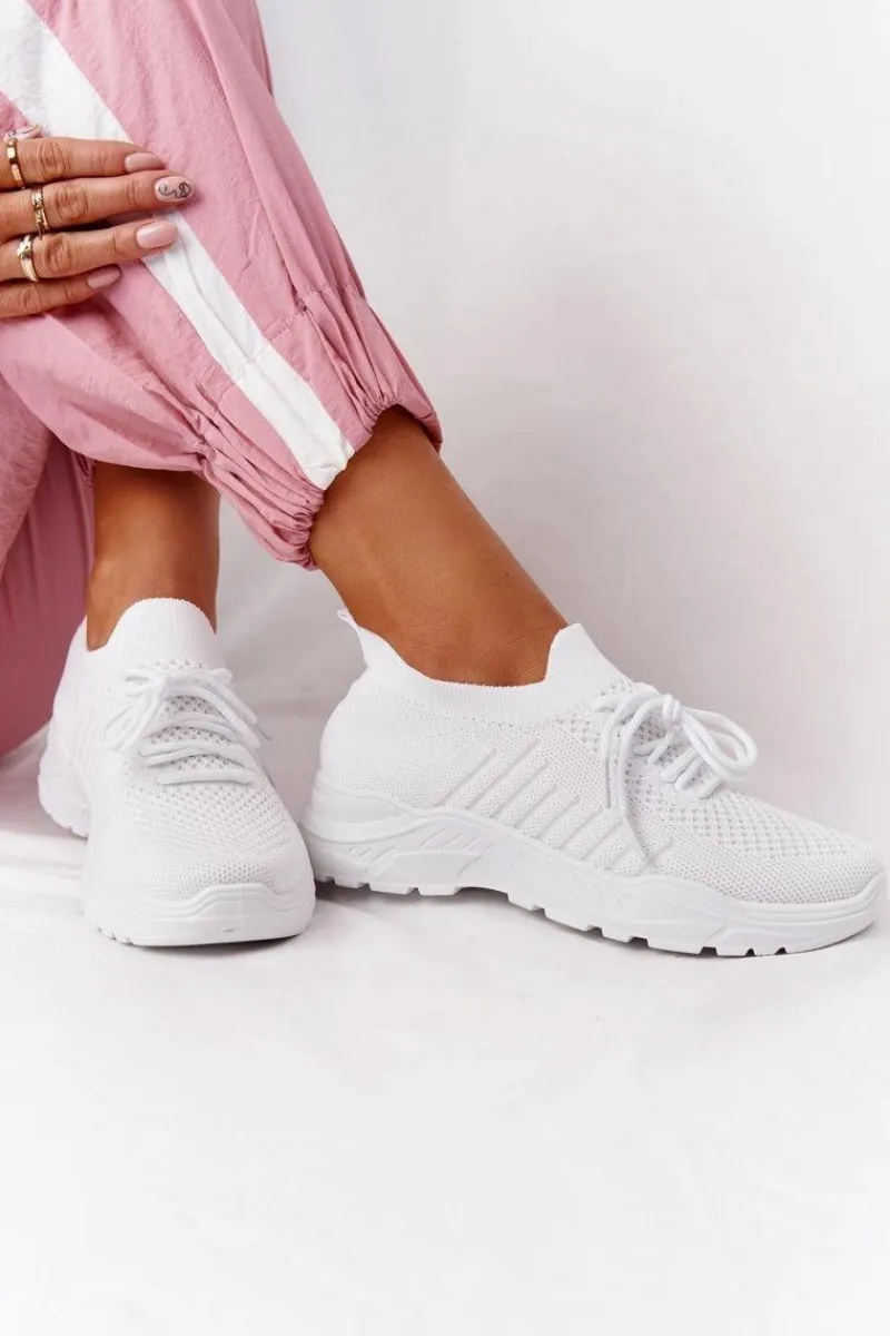 New Boto Damskie Sportowe Buty Sneakersy Białe Ruler