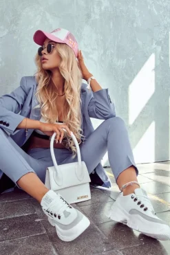 Clearance Damskie Sportowe Buty Sneakersy Big Star JJ274A220 Białe Damskie Buty Sportowe Big Star|Sneakersy Damskie