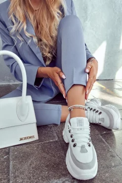 Clearance Damskie Sportowe Buty Sneakersy Big Star JJ274A220 Białe Damskie Buty Sportowe Big Star|Sneakersy Damskie