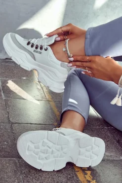Clearance Damskie Sportowe Buty Sneakersy Big Star JJ274A220 Białe Damskie Buty Sportowe Big Star|Sneakersy Damskie