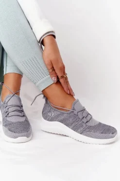 Boto Damskie Sportowe Buty Szare Workout