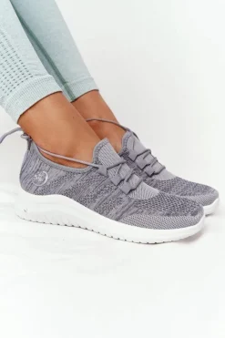 Boto Damskie Sportowe Buty Szare Workout