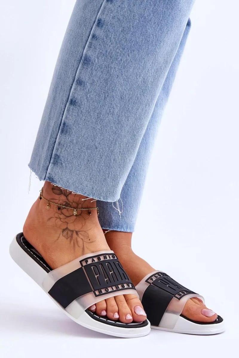 Klapki Sportowe|Klapki Damskie Klasyczne>Boto Damskie Sportowe Klapki Czarne Sunrise