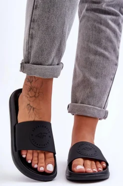 Discount Damskie Sportowe Klapki SS23FFLIF069-72S Czarne Damskie Klapki Sportowe|Klapki Damskie Klasyczne