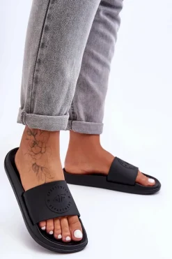 Discount Damskie Sportowe Klapki SS23FFLIF069-72S Czarne Damskie Klapki Sportowe|Klapki Damskie Klasyczne