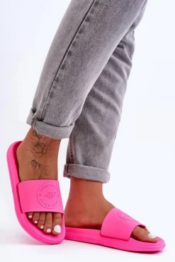 Online 4F Damskie Sportowe Klapki SS23FFLIF069-53S Fuksja