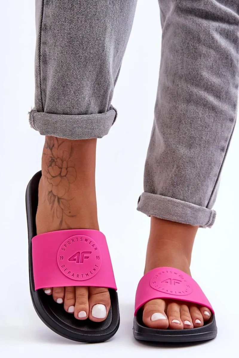 Outlet Damskie Sportowe Klapki SS23FFLIF069-55S Różowo-Czarne Damskie Klapki Sportowe|Klapki Damskie Klasyczne