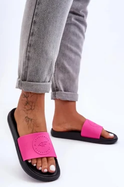 Outlet Damskie Sportowe Klapki SS23FFLIF069-55S Różowo-Czarne Damskie Klapki Sportowe|Klapki Damskie Klasyczne