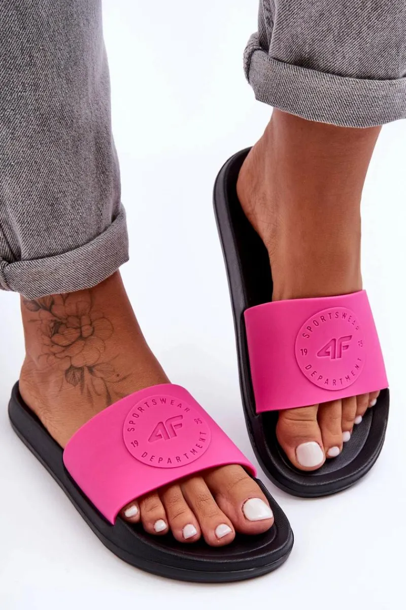 Outlet Damskie Sportowe Klapki SS23FFLIF069-55S Różowo-Czarne Damskie Klapki Sportowe|Klapki Damskie Klasyczne