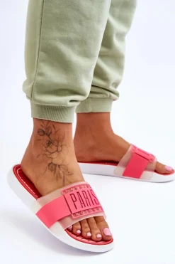 Clearance Boto Damskie Sportowe Klapki Neonowo Różowe Sunrise