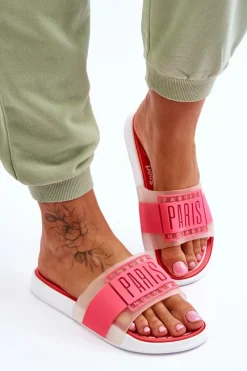 Clearance Boto Damskie Sportowe Klapki Neonowo Różowe Sunrise